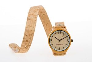 horloge bamboe met kurkband double 300x201 - Bamboe verbindt zich met kurk!