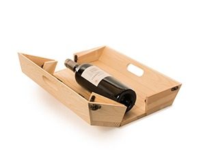 wijnfles dienblad 3 marcelineke 300x225 - Luxe houten wijnkist en dienblad-in-één